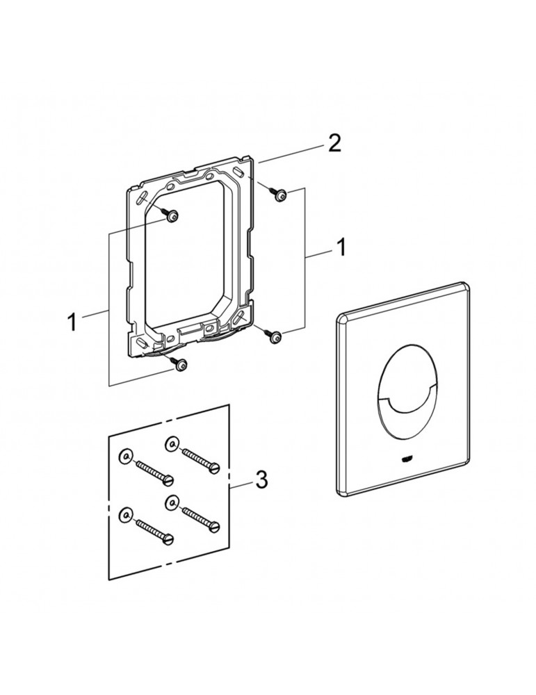 Панель змиву для унітазу Grohe Skate Air 38505SH0 | купити | SilverGoose.com.ua.com.ua
