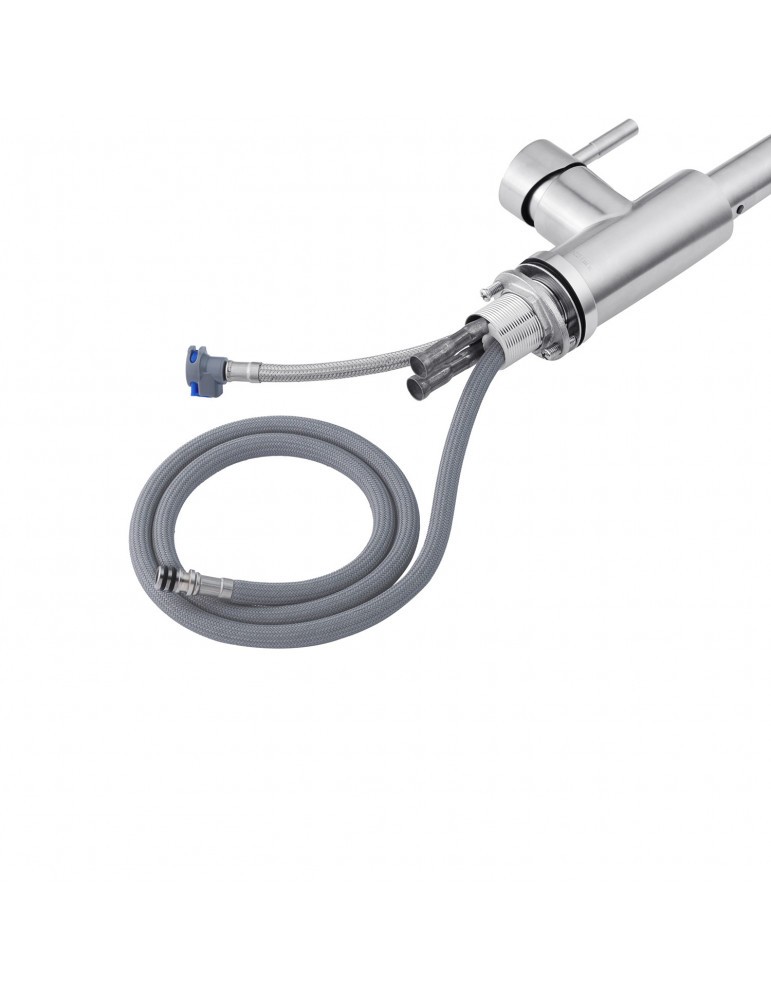 Змішувач для кухні з висувним виливом Kroner KRP Edelstahl Klassisch - ESG03917 | купити | SilverGoose.com.ua.com.ua