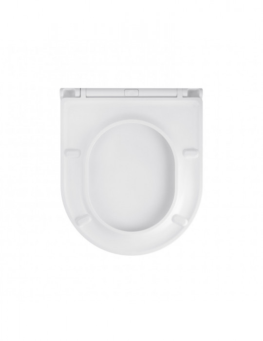 Унітаз підвісний Kroner Harz WHI493736 RIMLESS безобідковий з сидінням Slim Duroplast / Soft-close / Quick relase | купити | Sil