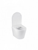 Унітаз підвісний Kroner Armada WHI513636 RIMLESS безобідковий з сидінням Slim Duroplast / Soft-close / Quick relase | купити | S
