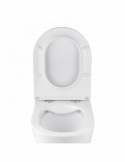 Унітаз підвісний Kroner Armada WHI513636 RIMLESS безобідковий з сидінням Slim Duroplast / Soft-close / Quick relase | купити | S