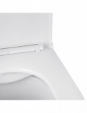 Унітаз підвісний Kroner Armada WHI513636 RIMLESS безобідковий з сидінням Slim Duroplast / Soft-close / Quick relase | купити | S