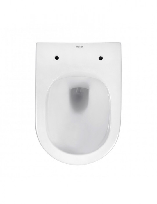 Унітаз підвісний Kroner Armada WHI513636 RIMLESS безобідковий з сидінням Slim Duroplast / Soft-close / Quick relase | купити | S