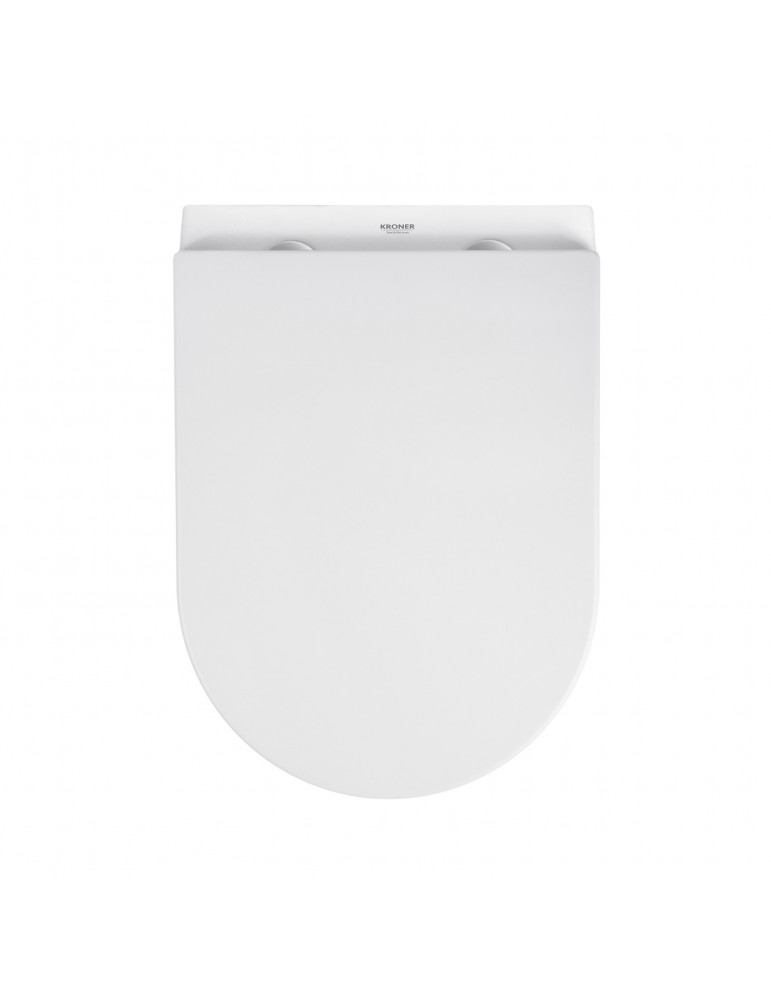 Унітаз підвісний Kroner Armada WHI513636 RIMLESS безобідковий з сидінням Slim Duroplast / Soft-close / Quick relase | купити | S
