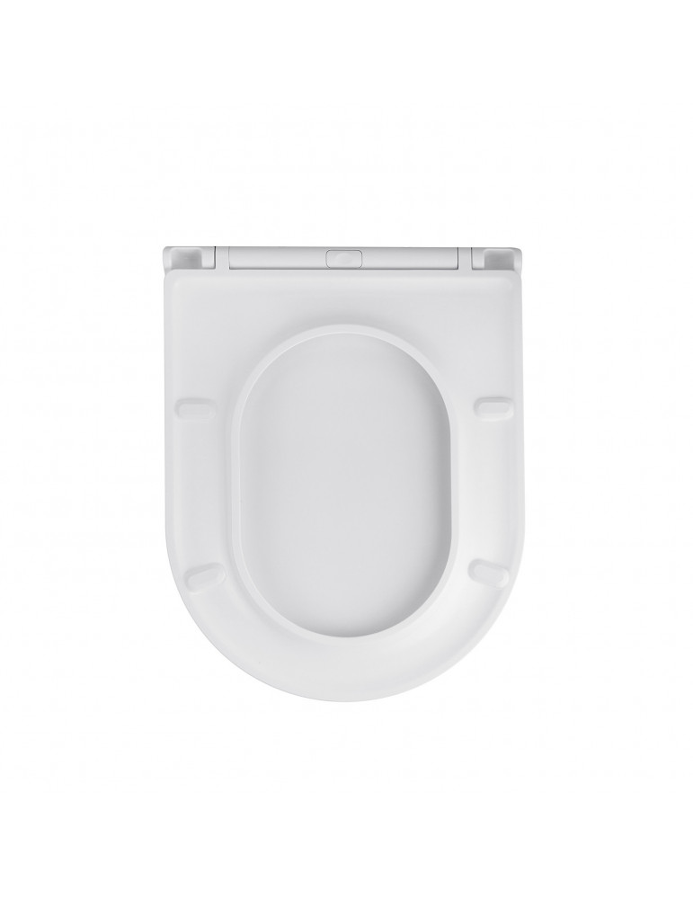 Унітаз підвісний Kroner Armada WHI513636 RIMLESS безобідковий з сидінням Slim Duroplast / Soft-close / Quick relase | купити | S