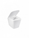 Унітаз підвісний Kroner Eifel WHI493436 RIMLESS безобідковий з сидінням Slim Duroplast / Soft-close / Quick relase | купити | Si