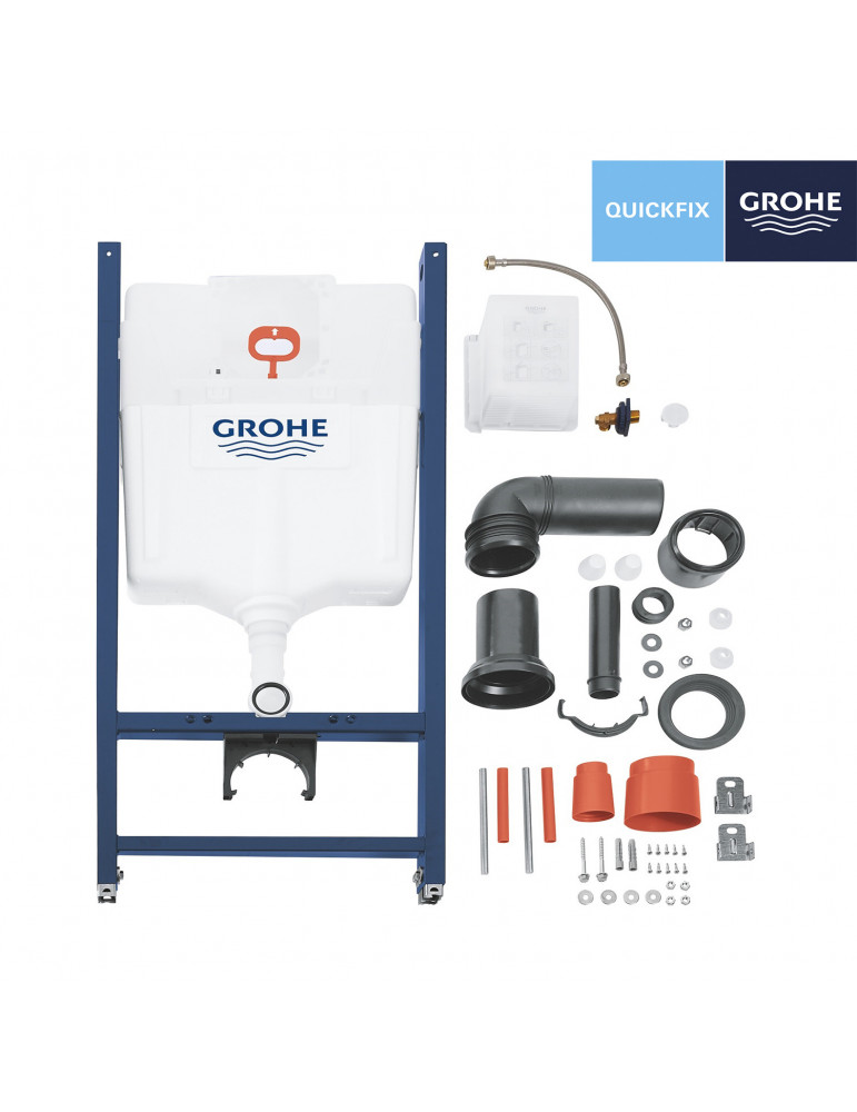 Комплект 4 в 1: Інсталяція Grohe Rapid SL 38840000 з панеллю змиву Even 38966000 + унітаз A534UF Rimless з сидінням Slim Soft Cl
