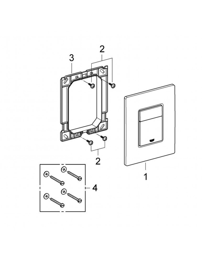 Комплект 4 в 1: Інсталяція Grohe Rapid SL 38840000 з панеллю змиву Even 38966000 + унітаз A534UF Rimless з сидінням Slim Soft Cl