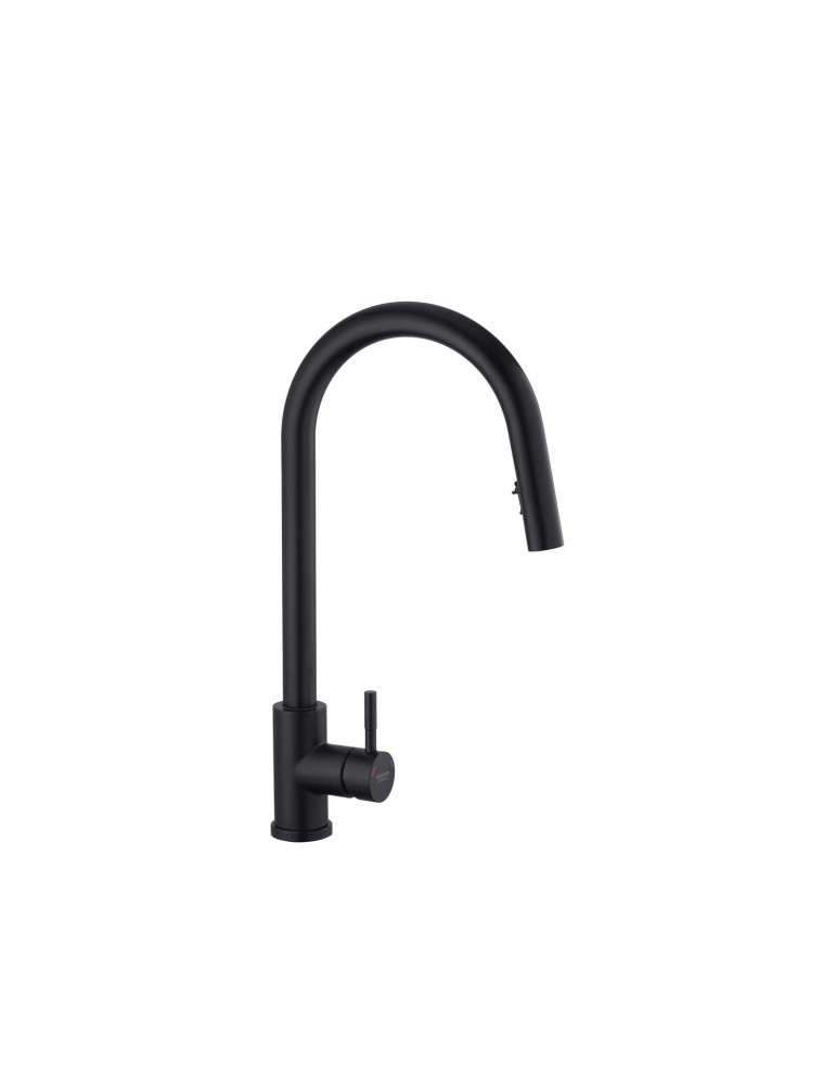 Змішувач для кухні з висувним виливом Kroner KRP Edelstahl Klassisch - SCH03915 | купити | SilverGoose.com.ua.com.ua