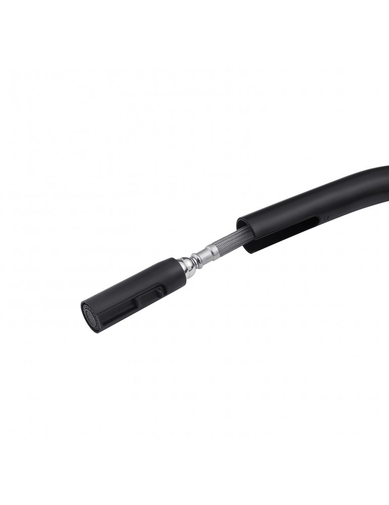 Змішувач для кухні з висувним виливом Kroner KRP Edelstahl Klassisch - SCH03915 | купити | SilverGoose.com.ua.com.ua