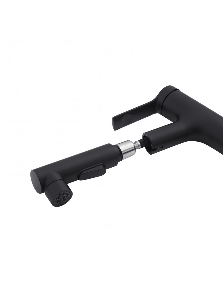 Змішувач для раковини з висувним виливом Kroner KRP Edelstahl Klassisch - SCH030-T | купити | SilverGoose.com.ua.com.ua