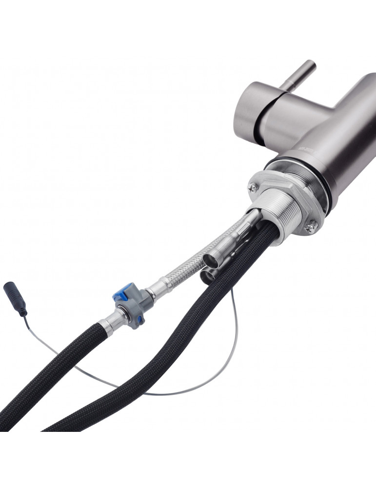 Змішувач для кухні з висувним виливом Kroner KRP Edelstahl Klassisch - PVD03916 сенсорний | купити | SilverGoose.com.ua.com.ua