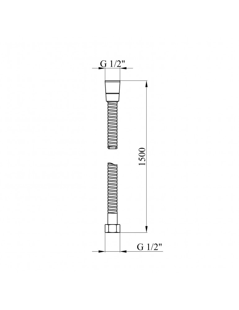 Шланг для душу Kroner KRM - C606 Anti-Twist 150 см | купити | SilverGoose.com.ua.com.ua