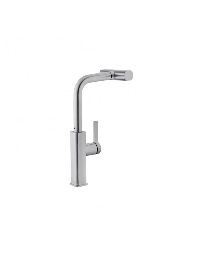 Змішувач для кухні з висувним виливом Kroner KRP Edelstahl Klassisch - ESG03918 | купити | SilverGoose.com.ua.com.ua