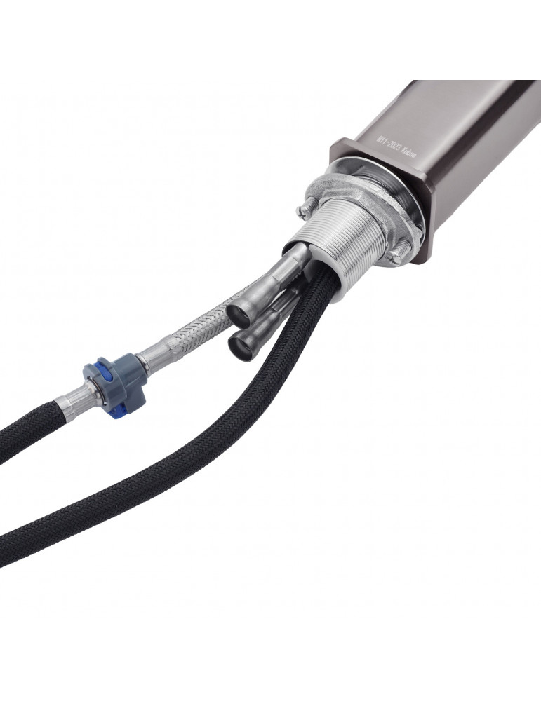 Змішувач для кухні з висувним виливом Kroner KRP Edelstahl Klassisch - PVD03918 | купити | SilverGoose.com.ua.com.ua