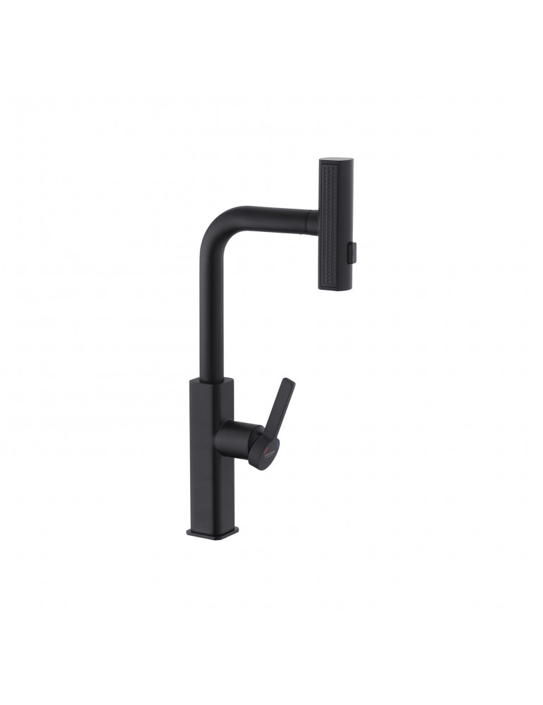 Змішувач для кухні з висувним виливом Kroner KRP Edelstahl Klassisch - SCH03918 | купити | SilverGoose.com.ua.com.ua