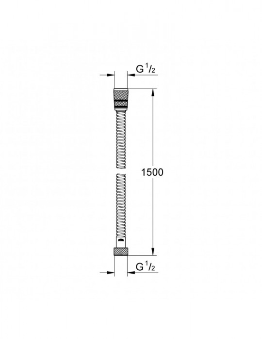 Шланг для душу Grohe VitalioFlex Long-Life TwistStop 1500 мм 22101000 | купити | SilverGoose.com.ua.com.ua