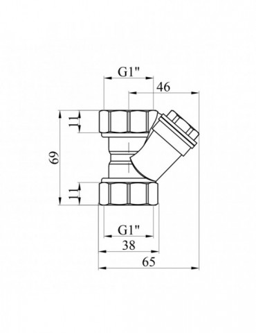 Фільтр LexLine 1" латунний УК3303 | купити | SilverGoose.com.ua.com.ua