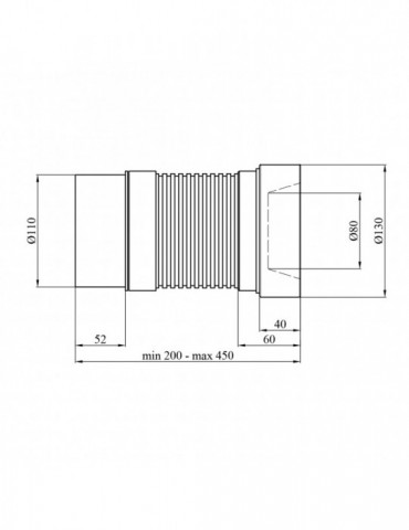 Гофра для унітазу Kroner KRP - GA110P | купити | SilverGoose.com.ua.com.ua