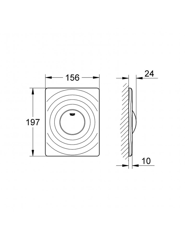 Панель змиву для унітазу Grohe Surf 38574000 | купити | SilverGoose.com.ua.com.ua