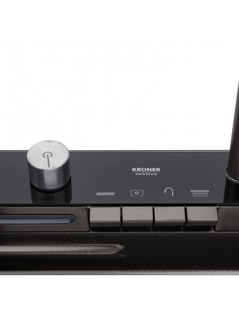 Кухонна мийка Kroner KRP Schwarze - SET7546ARTHM PVD (3.0/0.8 мм) | купити | SilverGoose.com.ua.com.ua