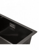 Кухонна мийка Kroner KRP Schwarze - SET7546ARTHM PVD (3.0/0.8 мм) | купити | SilverGoose.com.ua.com.ua