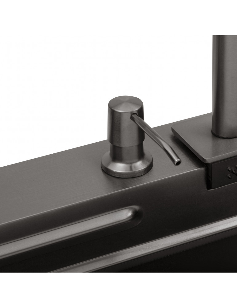 Кухонна мийка Kroner KRP Schwarze - SET7545HM PVD (3.0/0.8 мм) | купити | SilverGoose.com.ua.com.ua