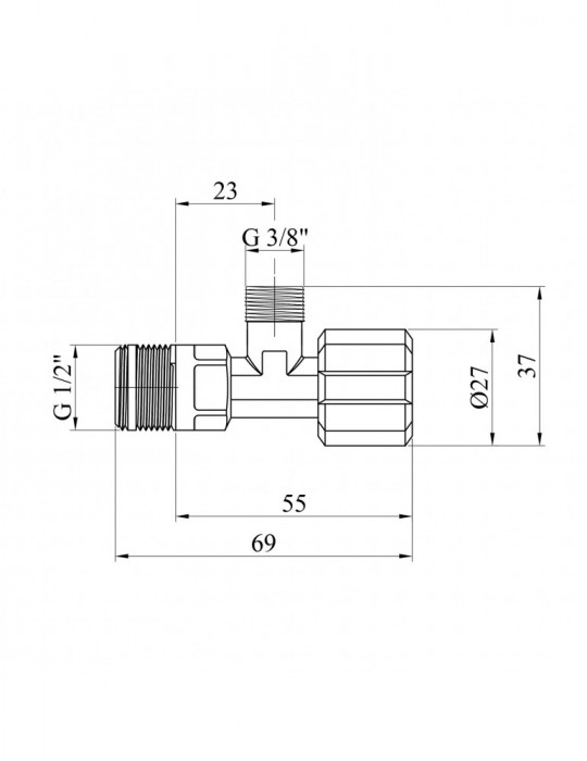 Кран приладовий Grohe 1/2"х3/8" 43821000 | купити | SilverGoose.com.ua.com.ua