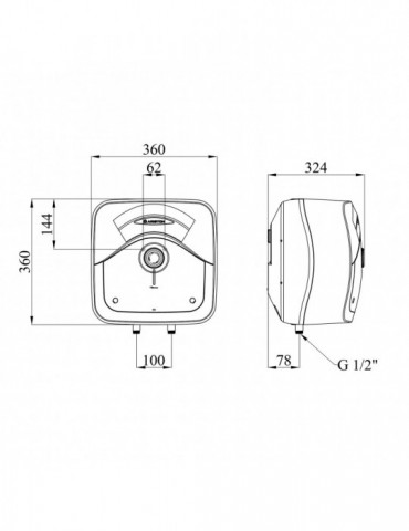 Водонагрівач Ariston Andris Rs 15/3 з мокрим ТЕНом 3100633 | купити | SilverGoose.com.ua.com.ua