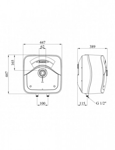 Водонагрівач Ariston Andris Rs 30/3 з мокрим ТЕНом 3100635 | купити | SilverGoose.com.ua.com.ua