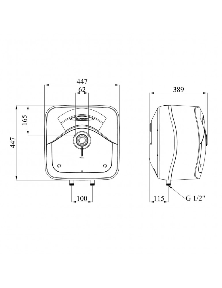 Водонагрівач Ariston Andris Rs 30/3 з мокрим ТЕНом 3100635 | купити | SilverGoose.com.ua.com.ua