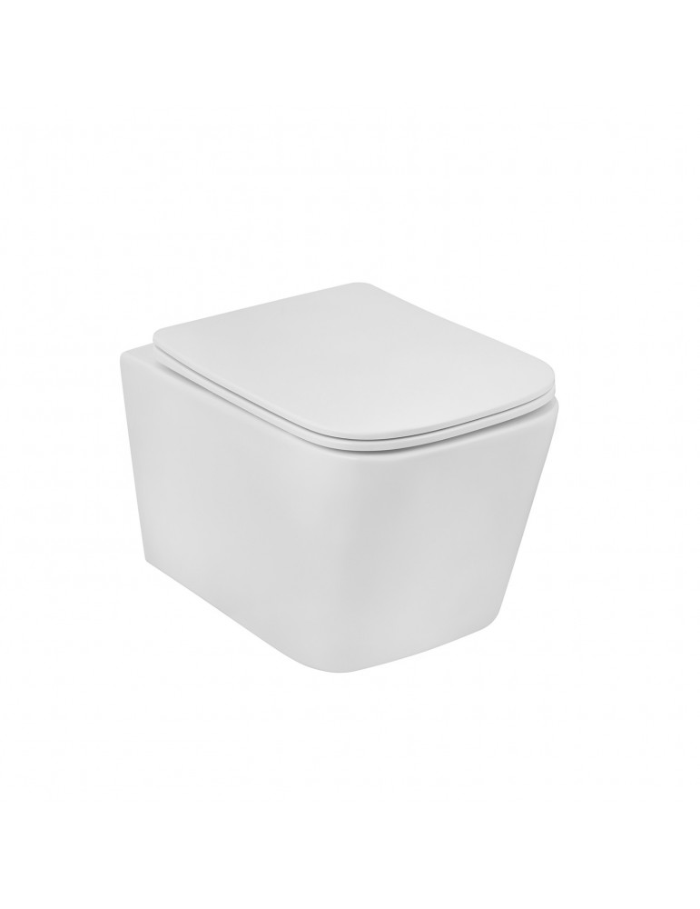 Унітаз підвісний Kroner Eifel WHI483429 TORNADO безобідковий з сидінням | купити | SilverGoose.com.ua.com.ua