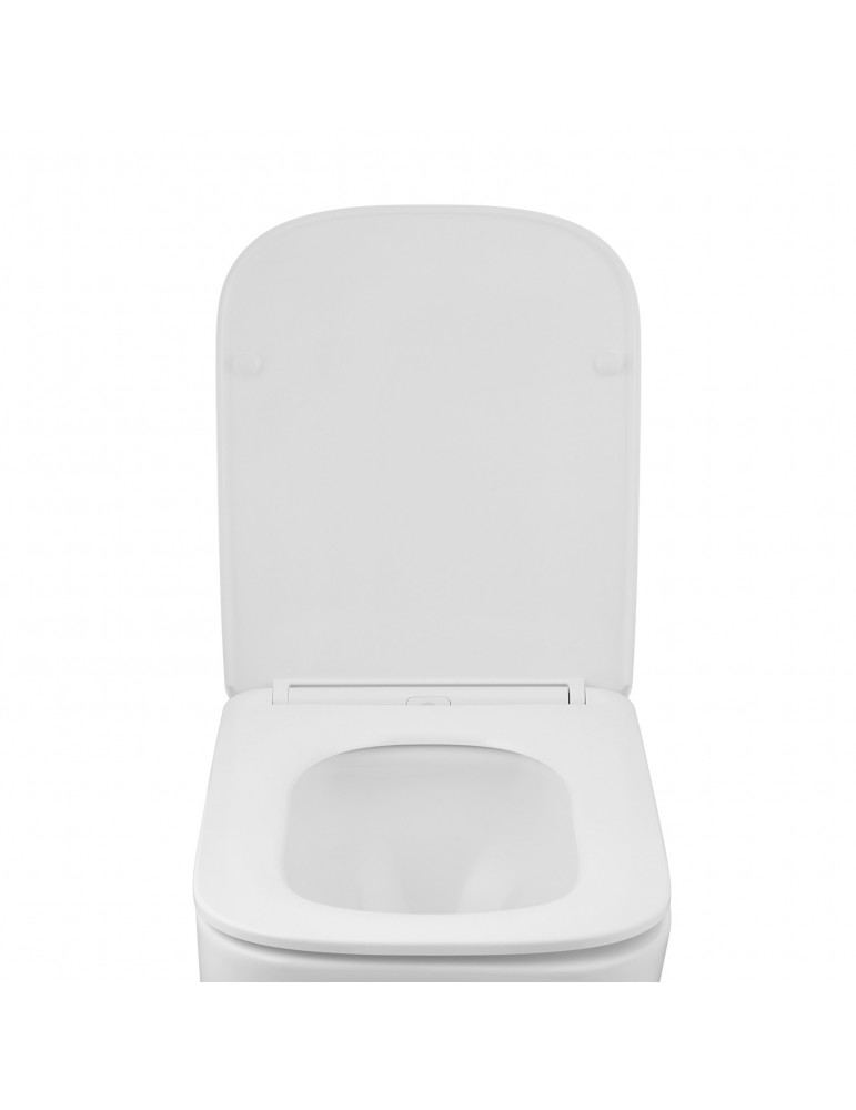 Унітаз підвісний Kroner Eifel WHI483429 TORNADO безобідковий з сидінням | купити | SilverGoose.com.ua.com.ua