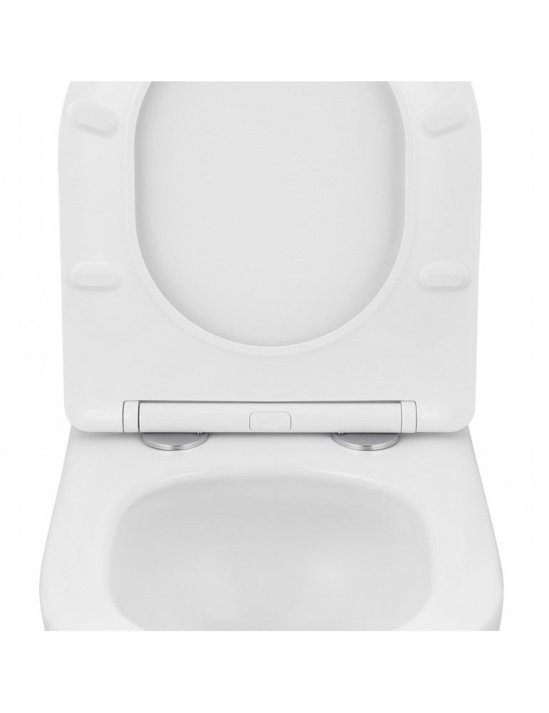 Унітаз підвісний Kroner Harz WHI483632 TORNADO безобідковий з сидінням | купити | SilverGoose.com.ua.com.ua