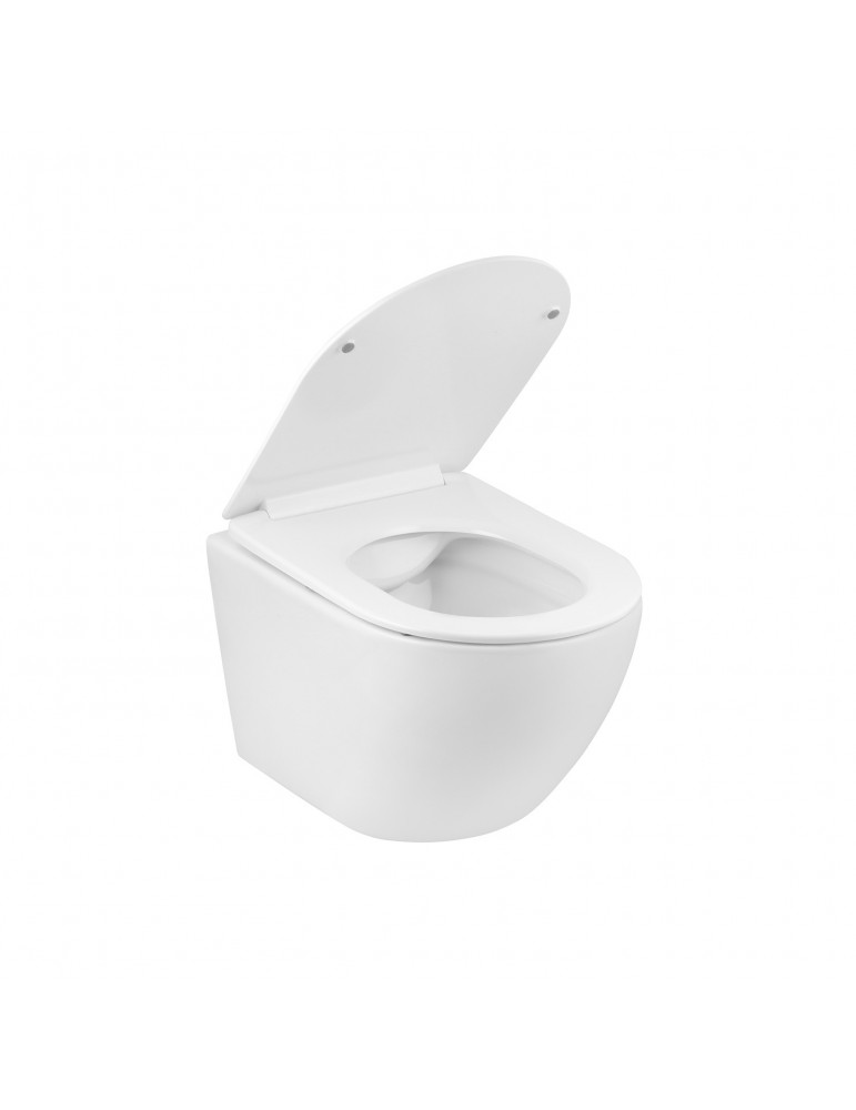 Унітаз підвісний Kroner Harz WHI523632 RIMLESS безобідковий з сидінням | купити | SilverGoose.com.ua.com.ua