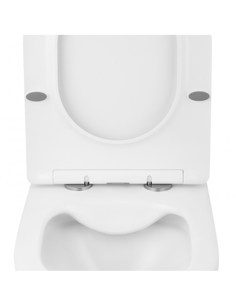 Унітаз підвісний Kroner Harz WHI523632 RIMLESS безобідковий з сидінням | купити | SilverGoose.com.ua.com.ua