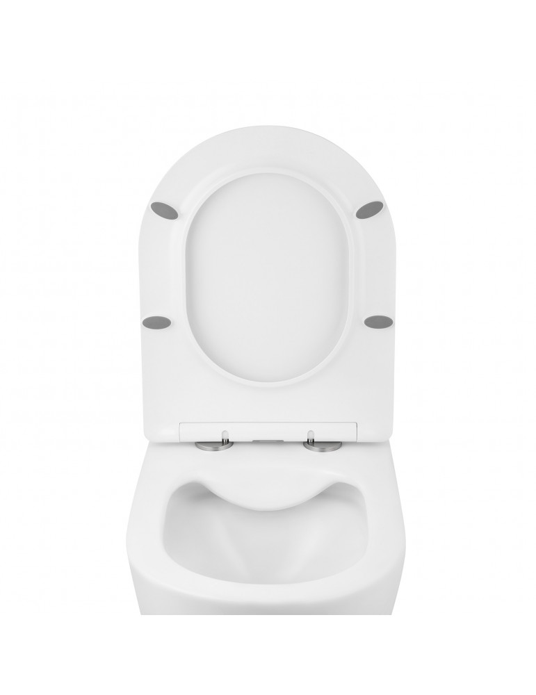 Унітаз підвісний Kroner Harz WHI523632 RIMLESS безобідковий з сидінням | купити | SilverGoose.com.ua.com.ua