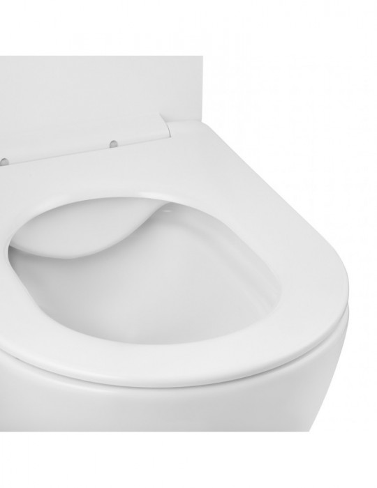 Унітаз підвісний Kroner Harz WHI523632 RIMLESS безобідковий з сидінням | купити | SilverGoose.com.ua.com.ua