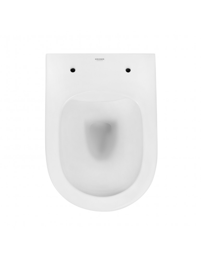 Унітаз підвісний Kroner Harz WHI523632 RIMLESS безобідковий з сидінням | купити | SilverGoose.com.ua.com.ua