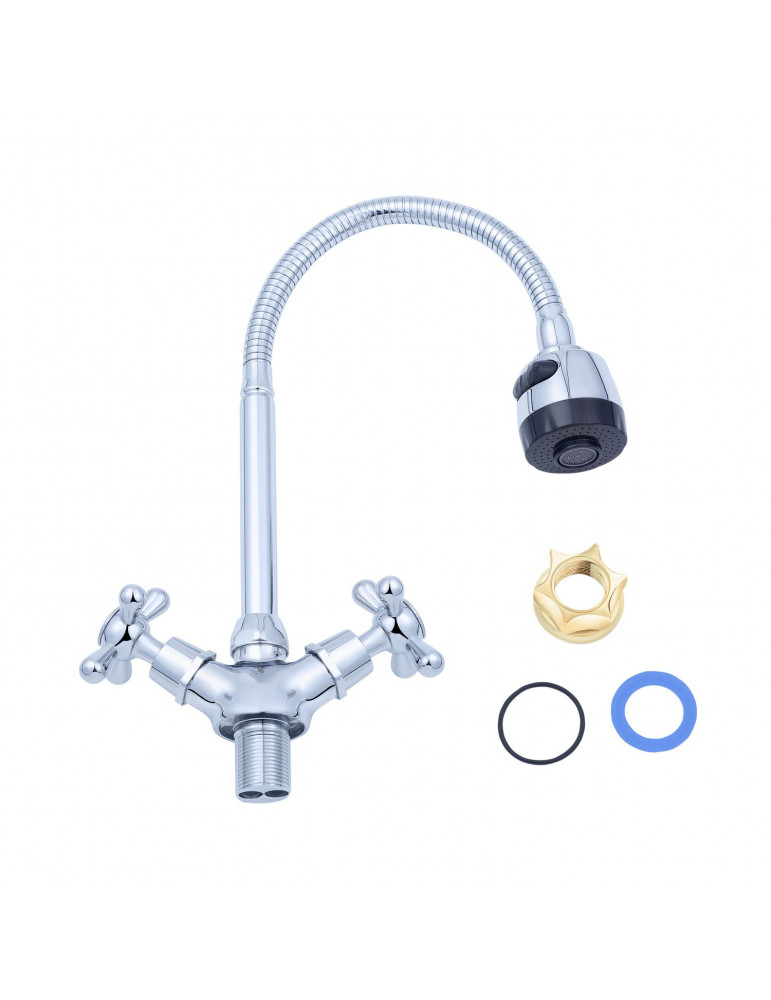 Змішувач для кухні з гнучким виливом Agua Toledo - C039 | купити | SilverGoose.com.ua.com.ua