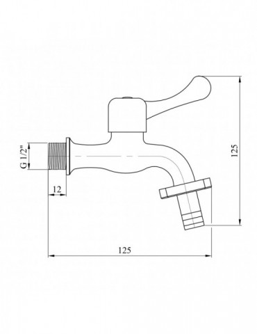 Кран для поливу Agua Toledo - C099 1/2'' ЗР | купити | SilverGoose.com.ua.com.ua