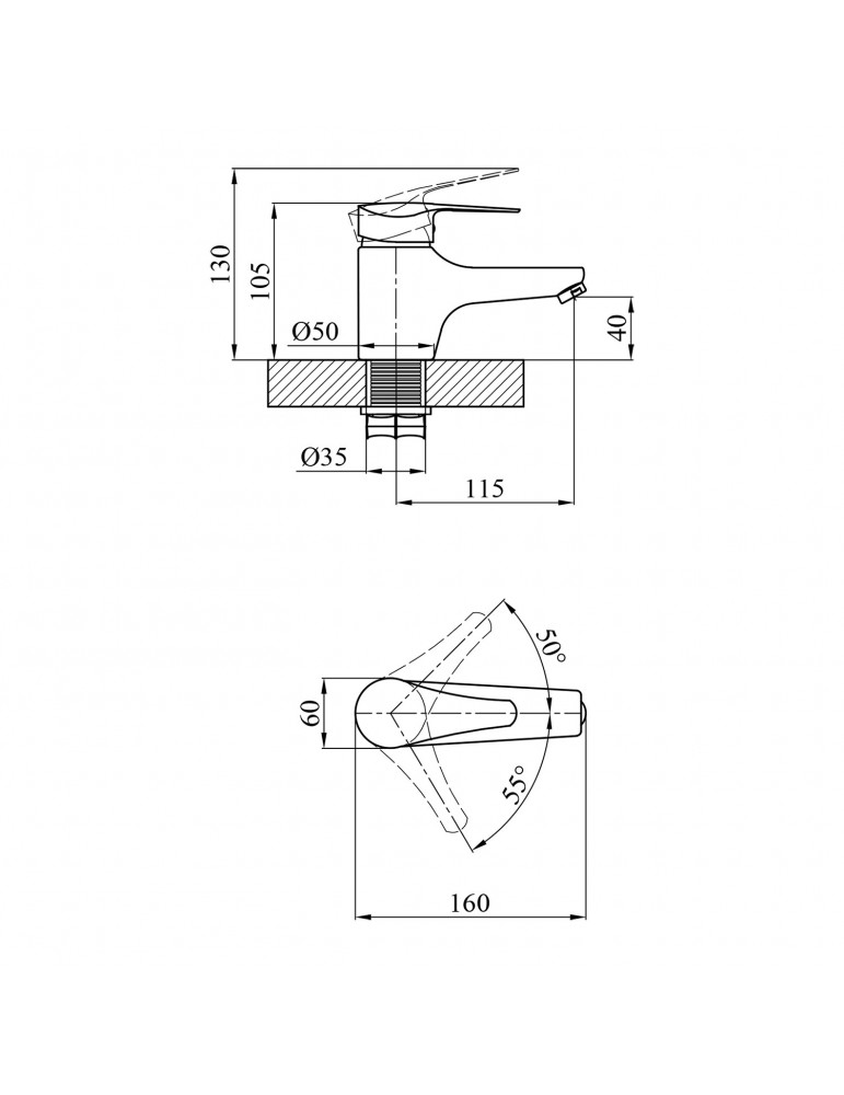 Змішувач для раковини Agua Sevilla - C011 | купити | SilverGoose.com.ua.com.ua