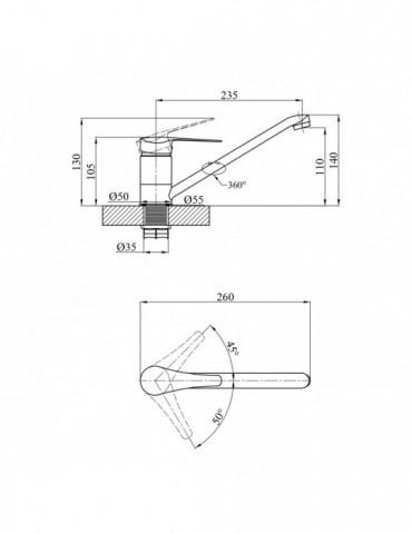 Змішувач для кухні Agua Sevilla - C030 | купити | SilverGoose.com.ua.com.ua