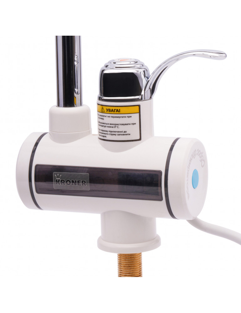 Проточний водонагрівач Kroner KRM Volt - CW091 з дисплеєм | купити | SilverGoose.com.ua.com.ua