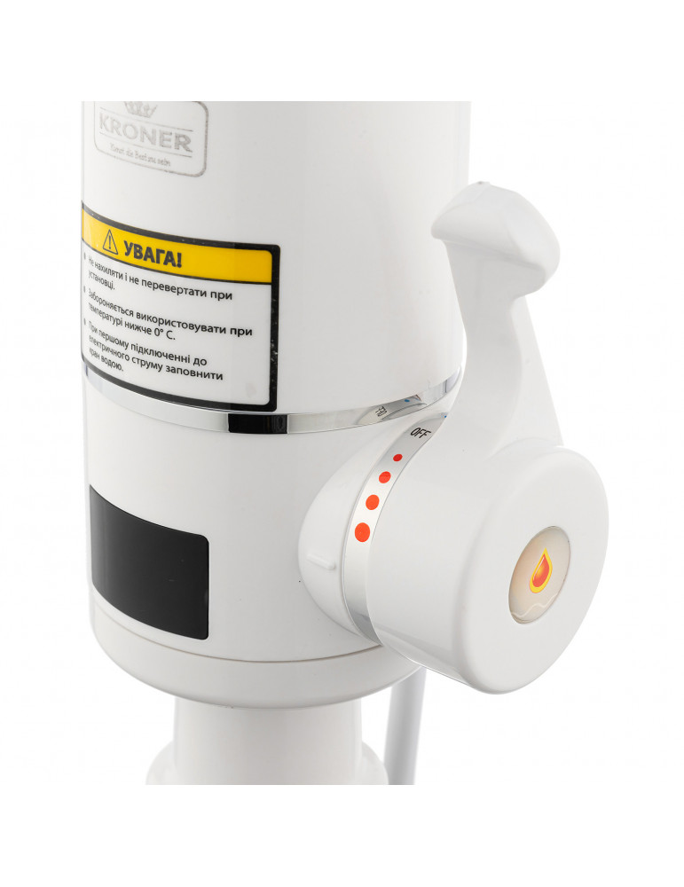 Проточний водонагрівач Kroner KRM Volt - CW092 з дисплеєм | купити | SilverGoose.com.ua.com.ua