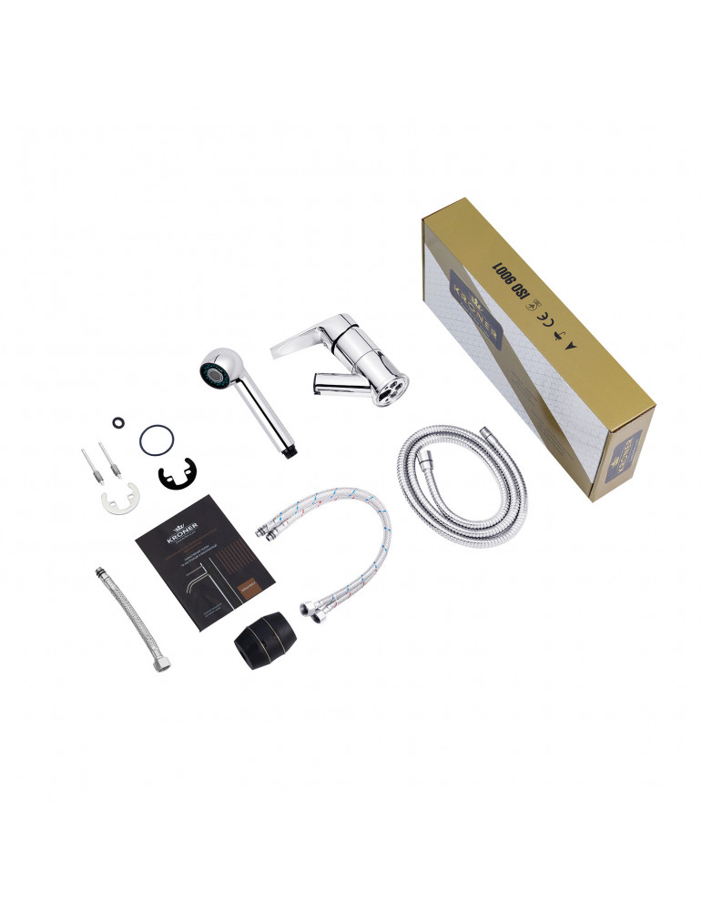 Змішувач для кухні з висувним виливом Kroner KRM Odra - C030-T | купити | SilverGoose.com.ua.com.ua