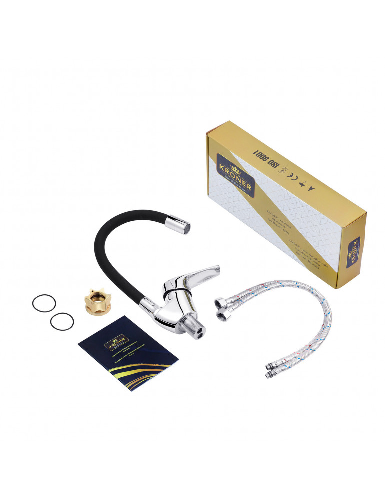 Змішувач для кухні Kroner KRM Odra - C032BLK | купити | SilverGoose.com.ua.com.ua