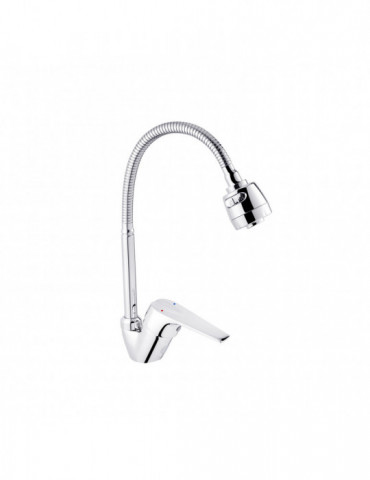 Змішувач для кухні з гнучким виливом Kroner KRM Odra - C038-1 | купити | SilverGoose.com.ua.com.ua