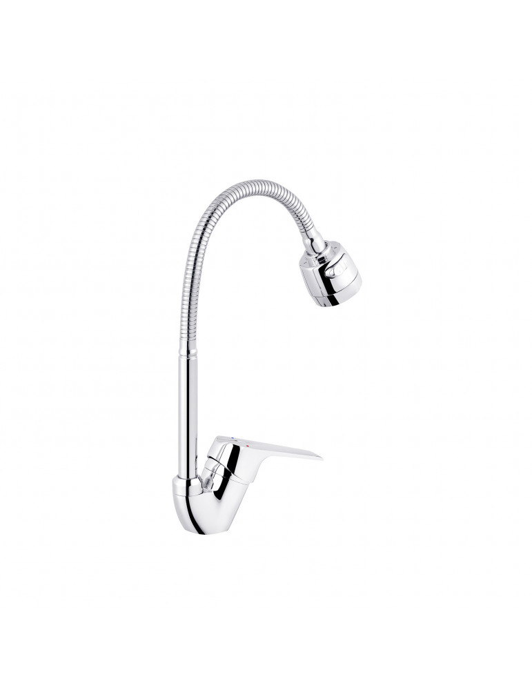 Змішувач для кухні з гнучким виливом Kroner KRM Odra - C038-1 | купити | SilverGoose.com.ua.com.ua