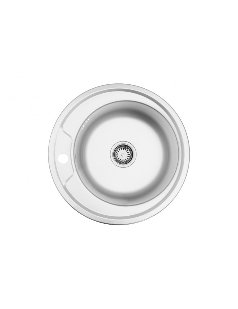 Кухонна мийка Kroner KRP Dekor - 490 (0.8 мм) | купити | SilverGoose.com.ua.com.ua